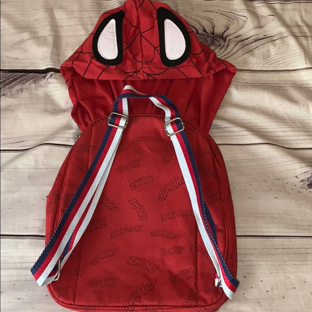 Pottery Barn Toddler Hooded Spider-Man Backpack